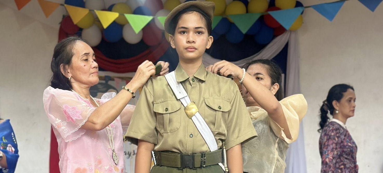 A Christar Academy student receiving recognition